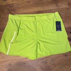 VRST Accelerate Run Shorts Size XXL Chameleon‎ Green 5" Lined Pocket NEW Men